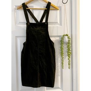 Green Overall Dress